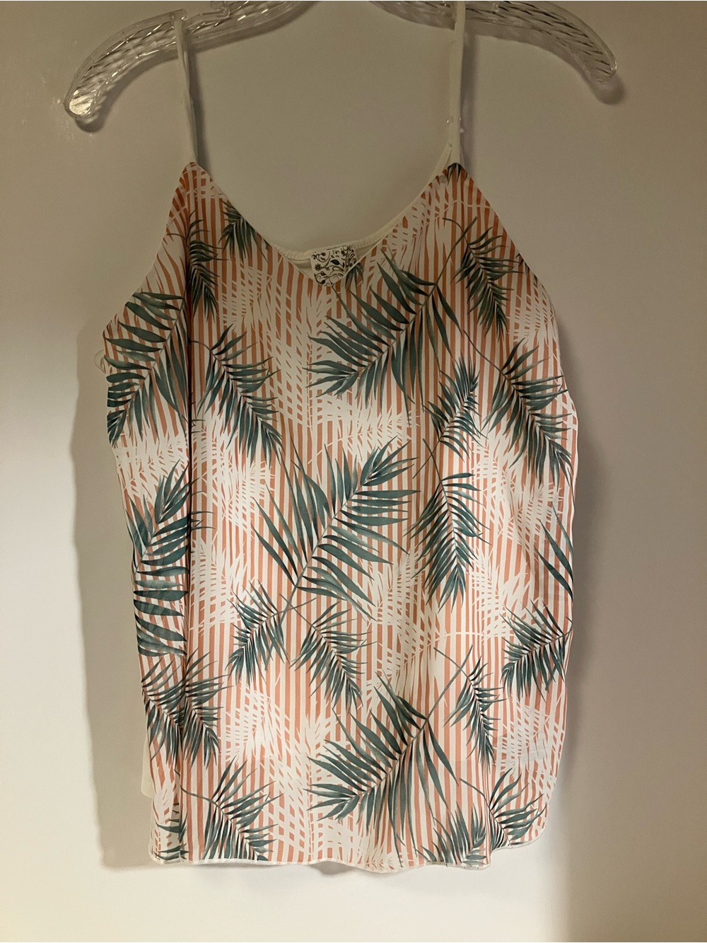 NAIF Peach and Green Tropical Print Camisole